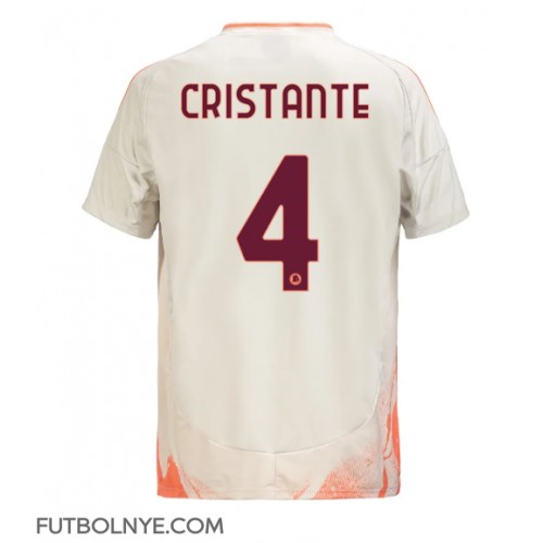 Camiseta AS Roma Bryan Cristante #4 Visitante Equipación 2024-25 manga corta